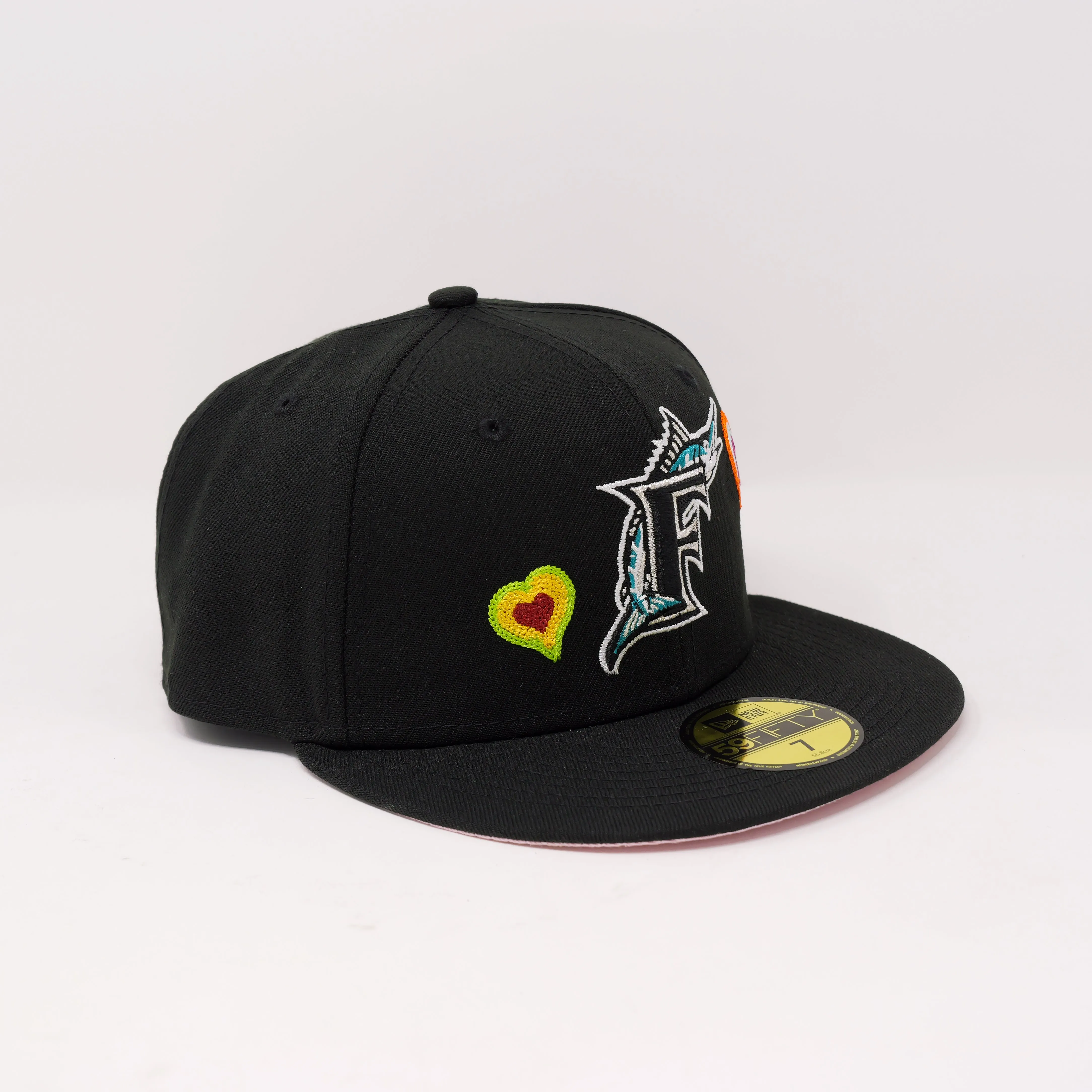 New Era 59Fifty MLB Chainstitch Heart Florida Marlins