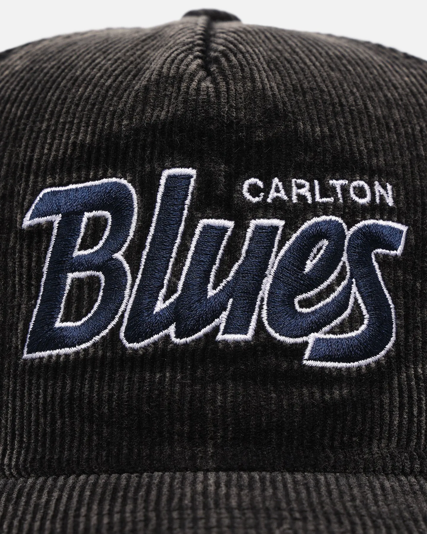 New Era Carlton Blues 'Washed Corduroy' Pre-Curved Golfer Snapback Black/Kelly Green