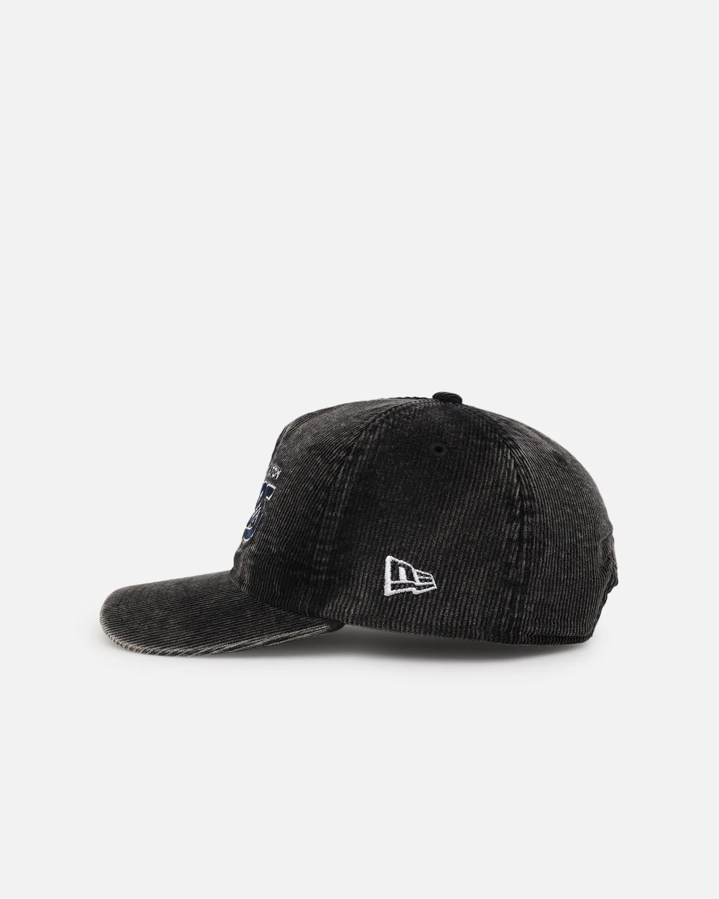 New Era Carlton Blues 'Washed Corduroy' Pre-Curved Golfer Snapback Black/Kelly Green