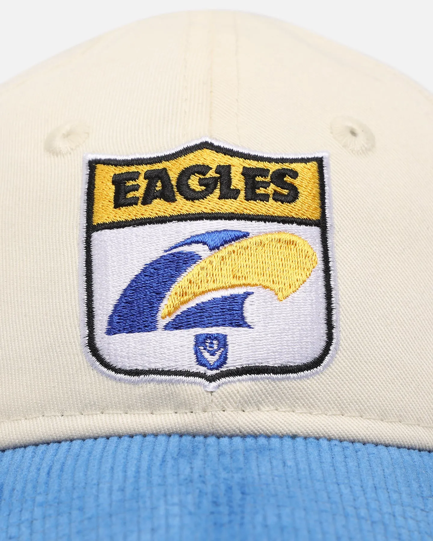 New Era Toddlers West Coast Eagles 9FORTY Stretch Fit Chrome White