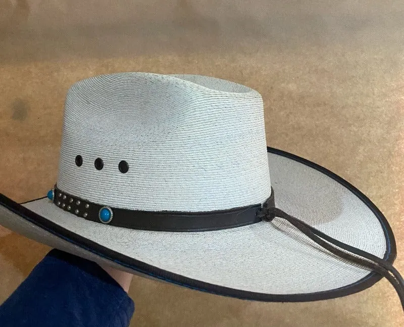 Outback Hat 8 Seconds White Palm (DHBARRELRACER)