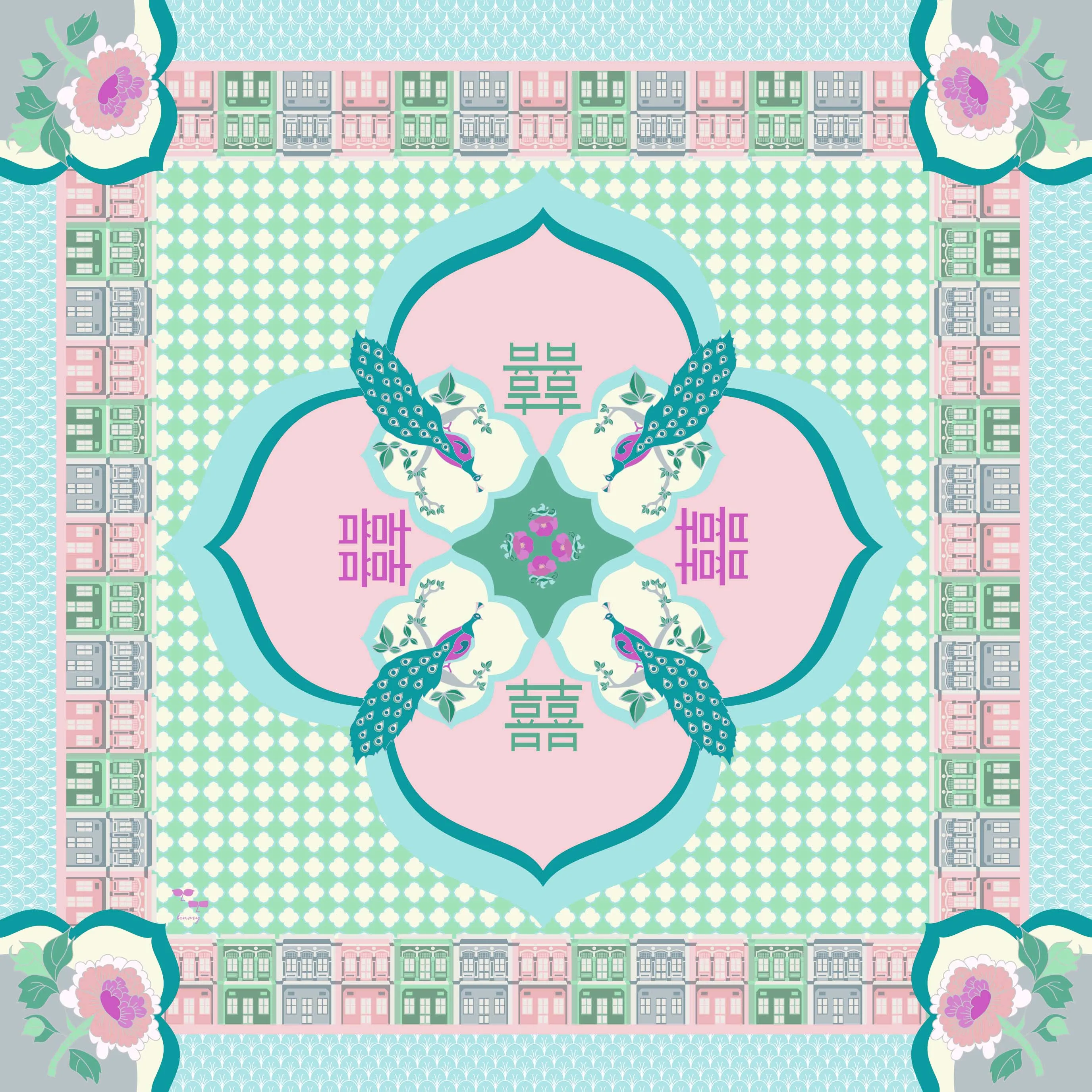 Peranakan Opulence Scarf