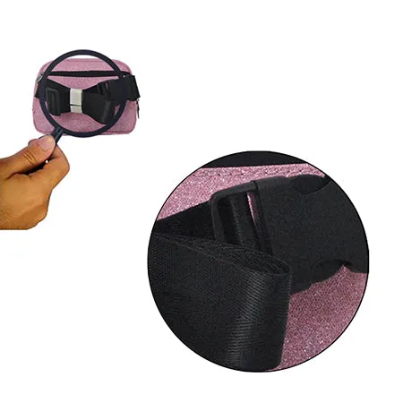 Pink Glitter NGIL Belt Bag