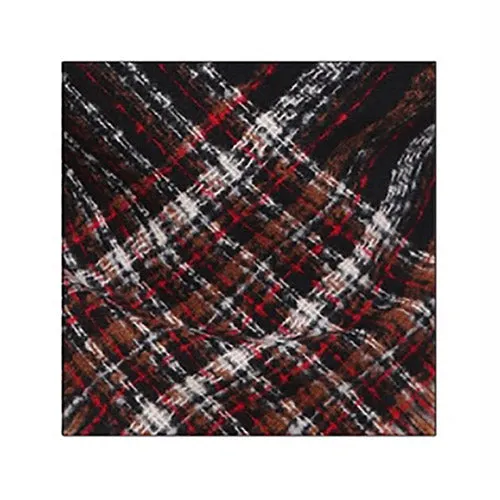 Plaid Liner Square Blanket Scarf Shawl