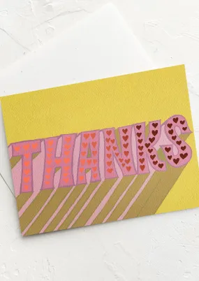 Retro Vibes Thank You Card