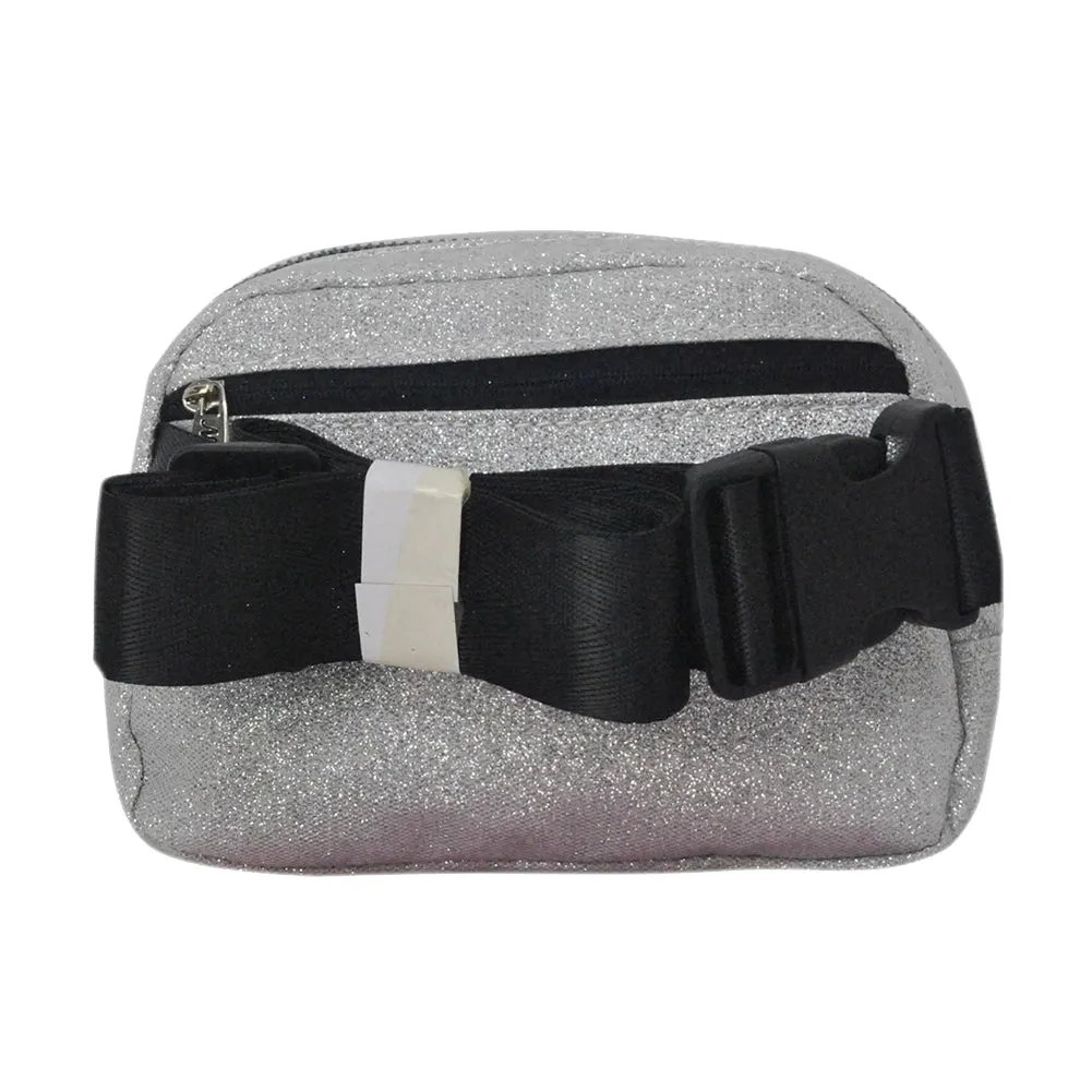 Silver Glitter NGIL Belt Bag