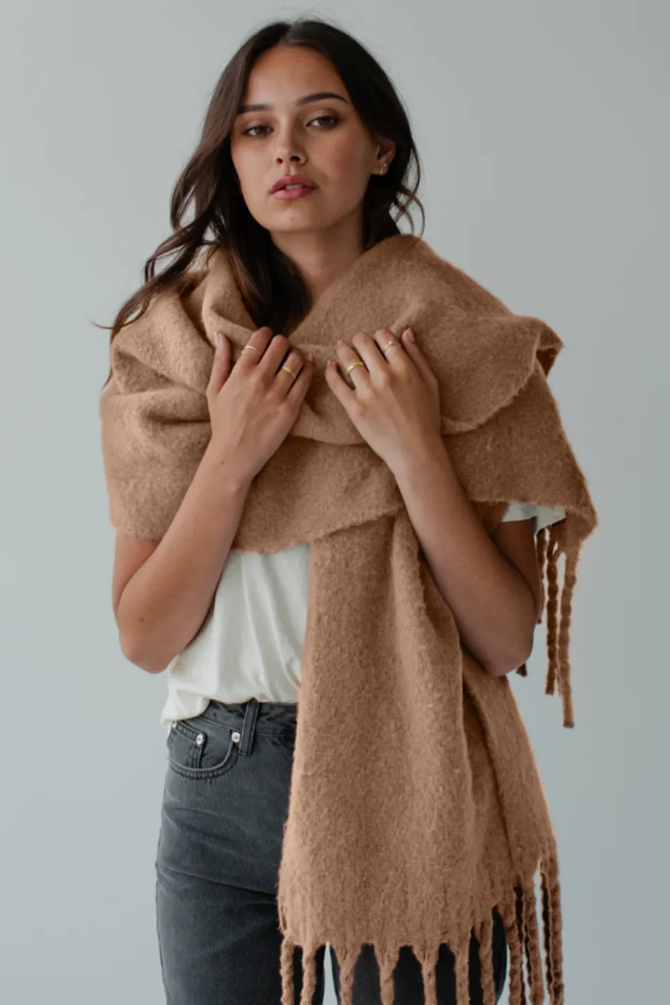 So Snug Desert Beige 50% Recycled Polyester 50% Polyester Scarf