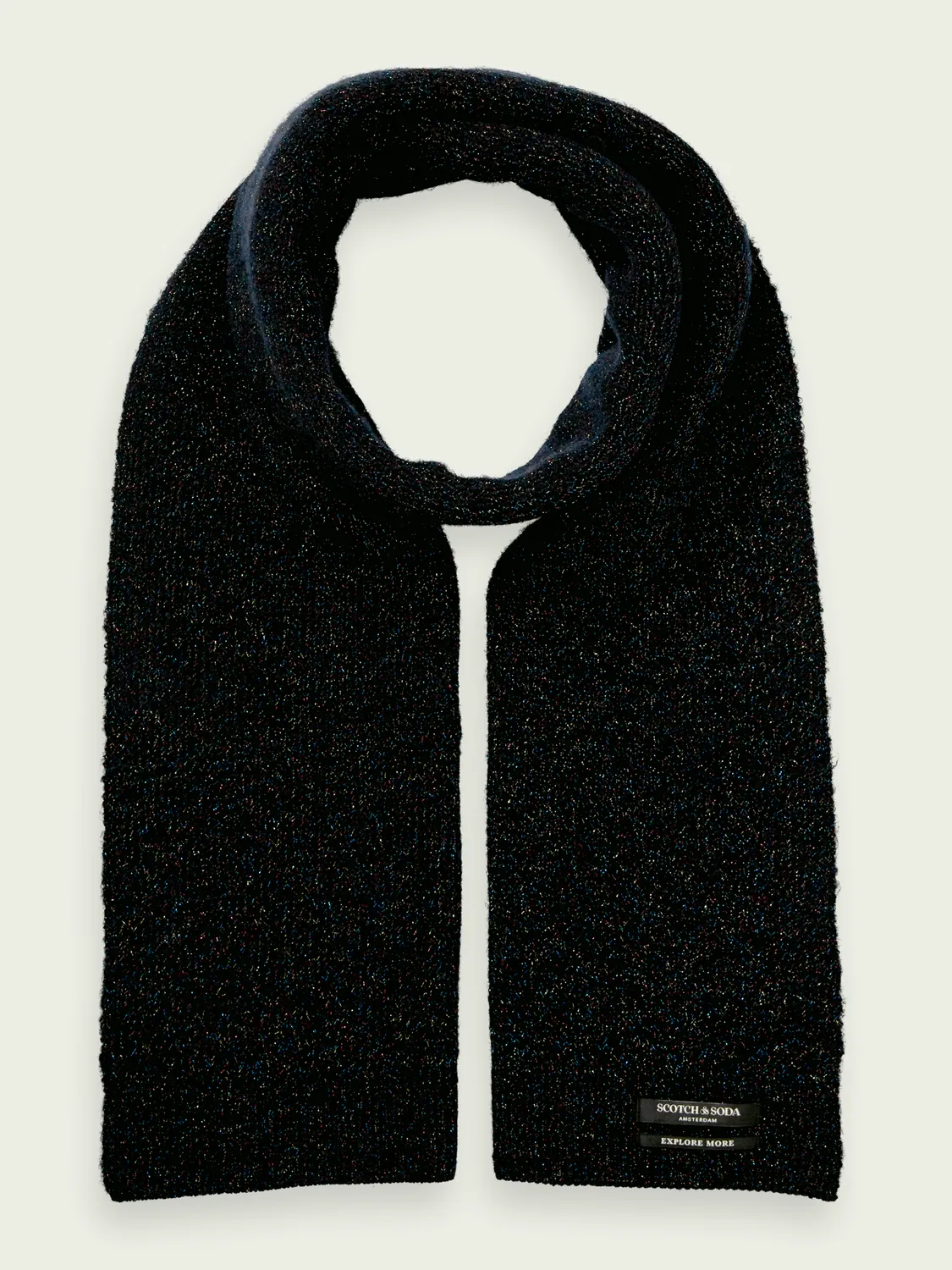 Soft Knitted Scarf-Black Sky