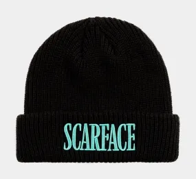 SP x Scarface Logo Beanie Mens Hat (Black/Blue)