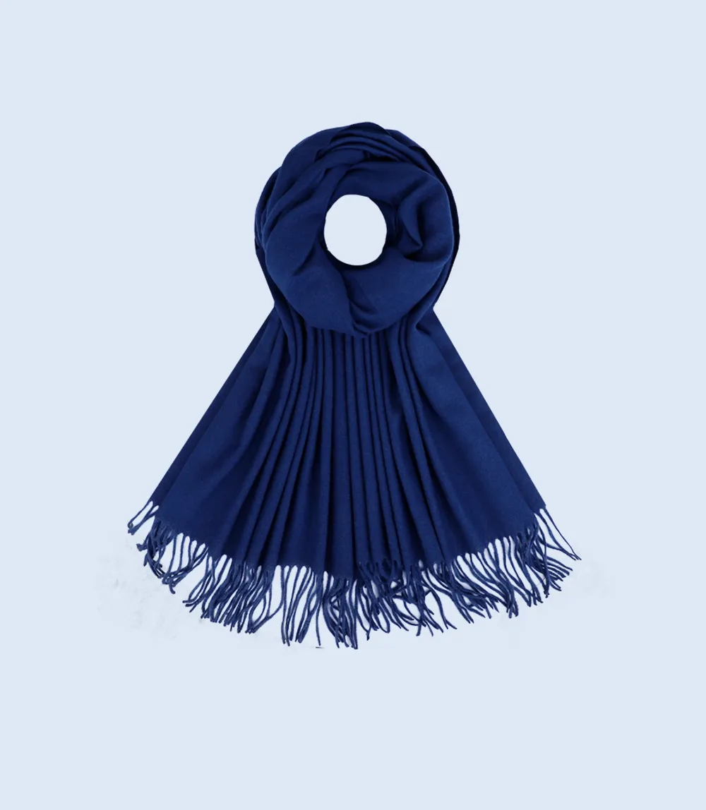 WA1220-NAVY-Scarf For Women