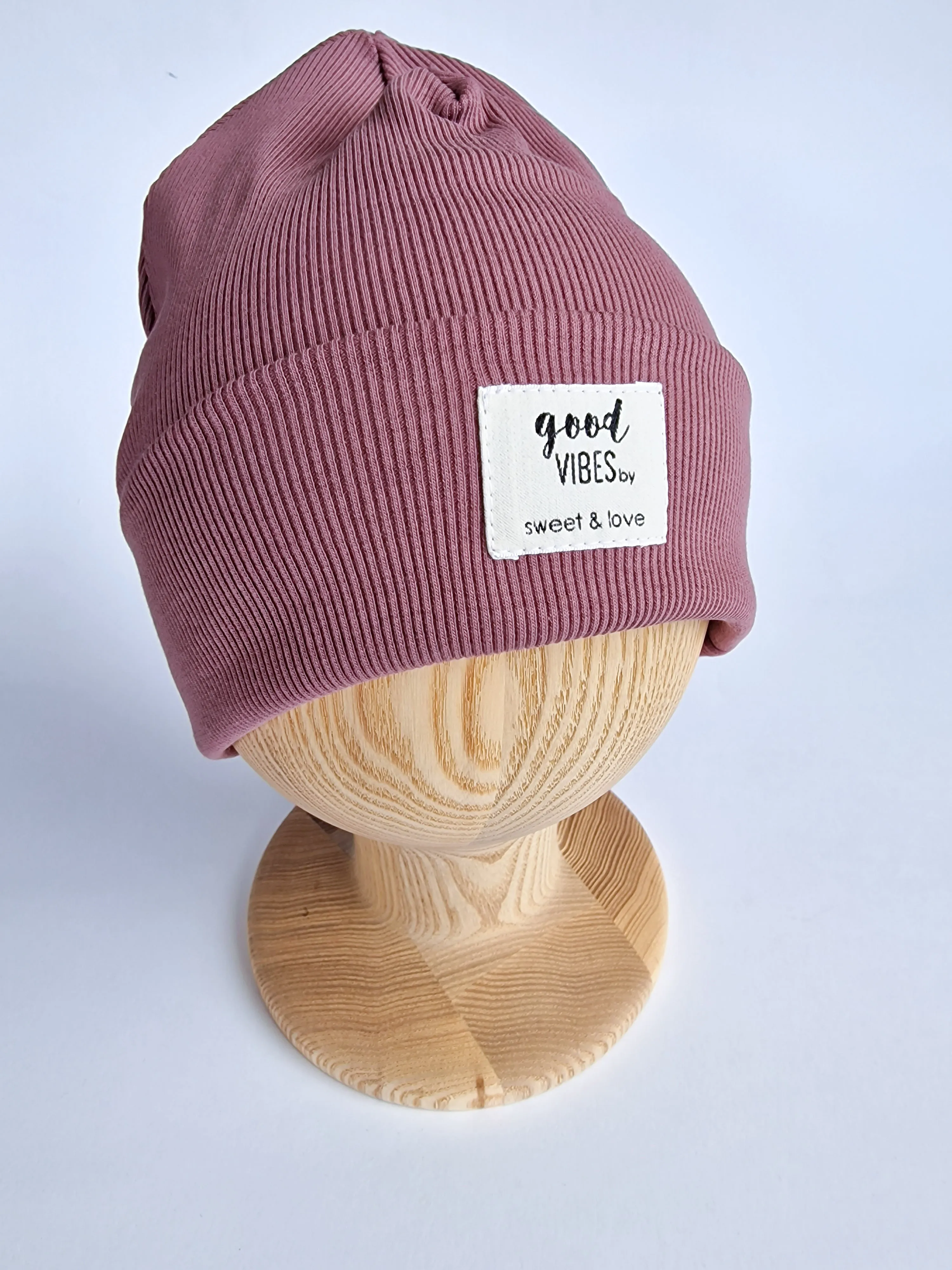 Winter folded beanie Plum