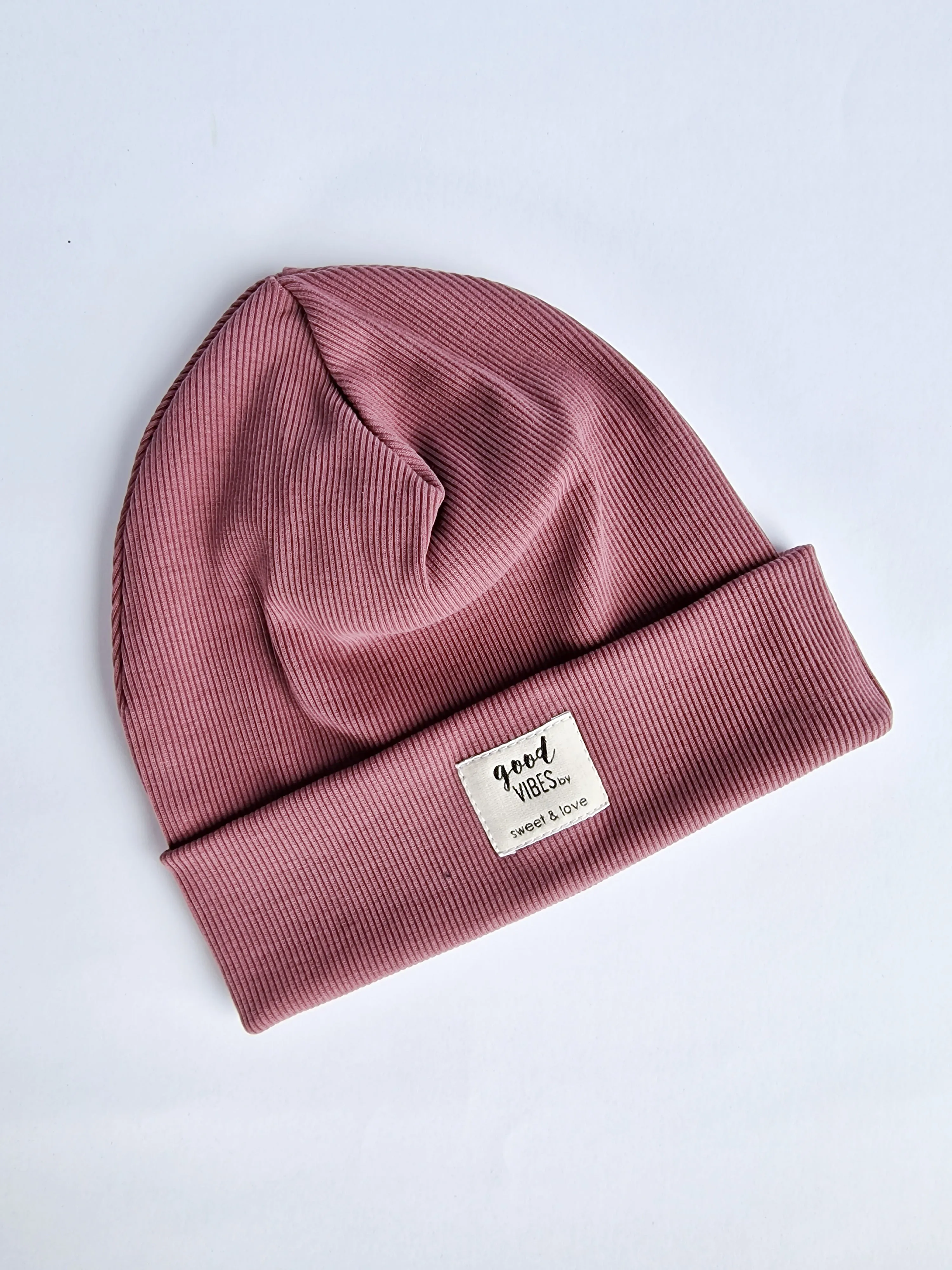 Winter folded beanie Plum