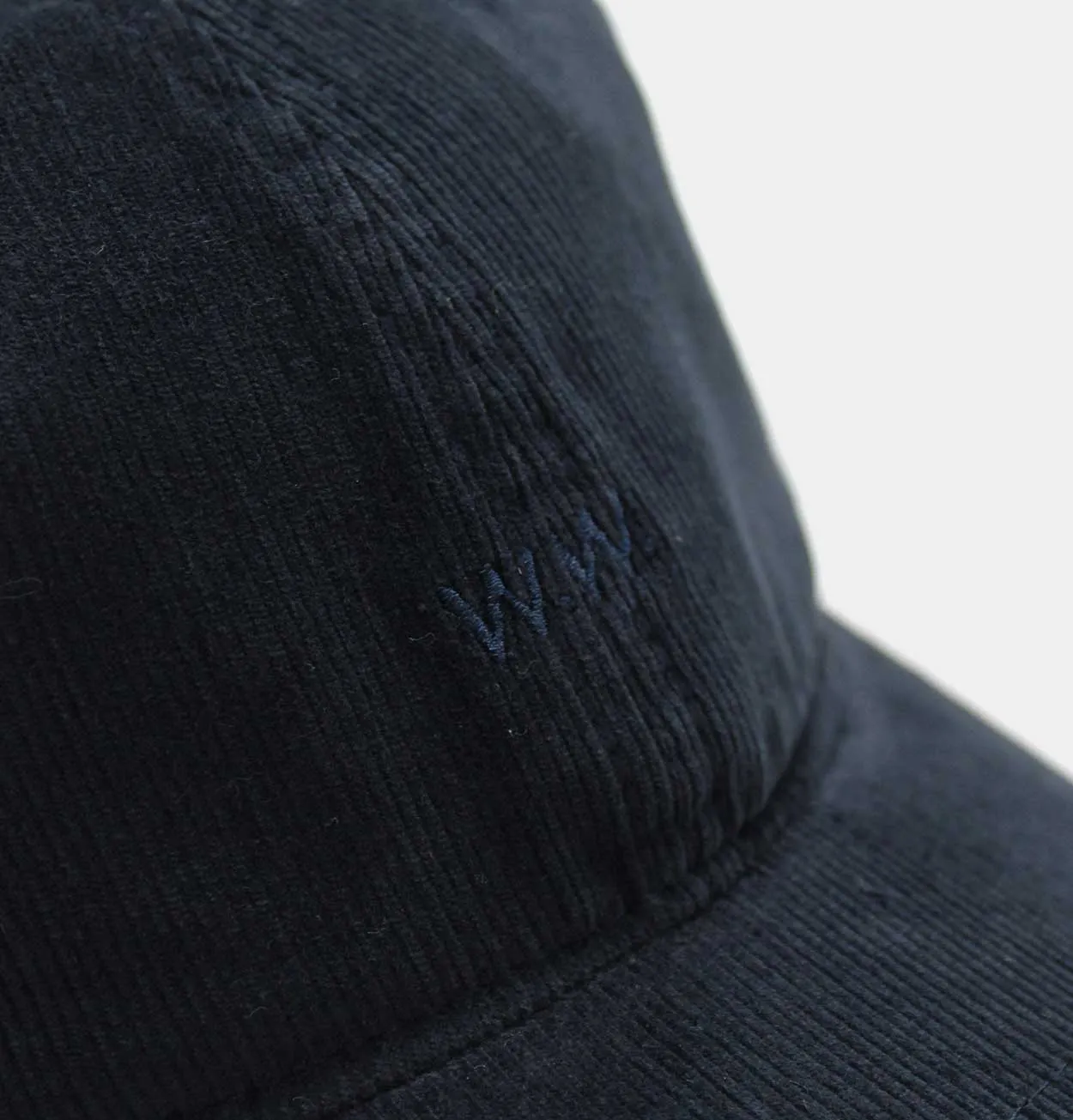 Wood Wood Low Profile Corduroy Cap in Navy