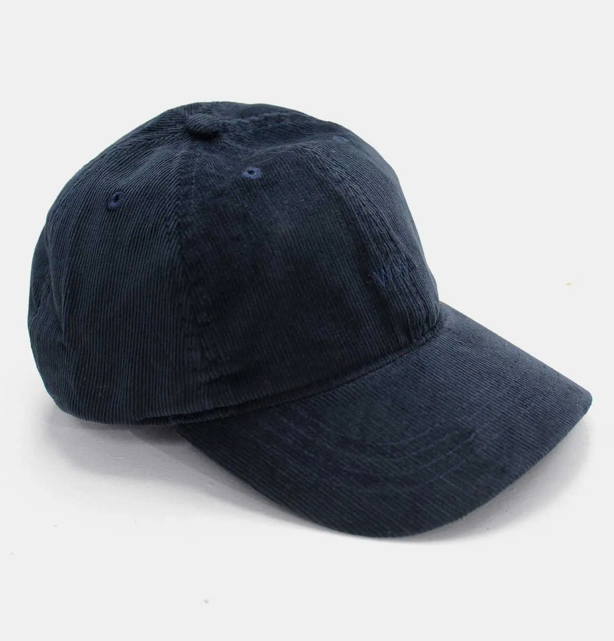 Wood Wood Low Profile Corduroy Cap in Navy