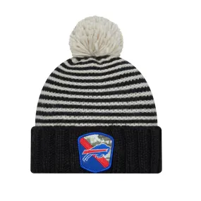 Youth New Era Bills 2023 Salute To Service Pom Knit Hat